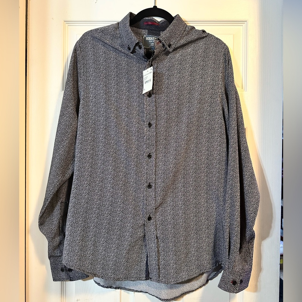 Heritage Black and White Button-Up Shirt